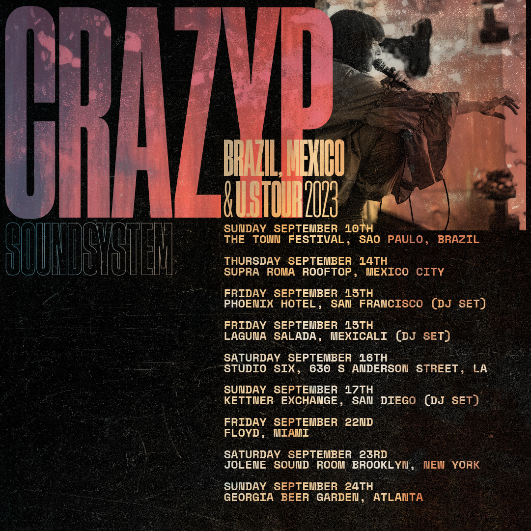 CRAZY P US tour 2023 dates